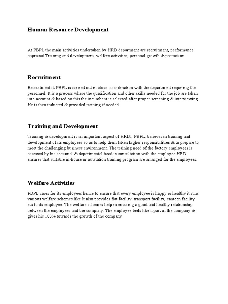 Human Resource Development | PDF | Human Resource Management | Attitude