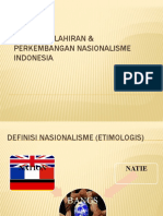 Proses Kelahiran & Perkembangan Nasionalisme Indonesia