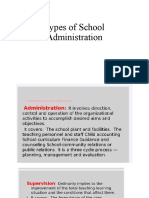 Types of School Administration