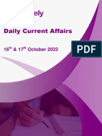 Daily Current Affairs: 16 & 17 October 2022