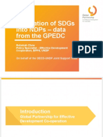 Integration of SDGs into NDPs - GPEDC Data