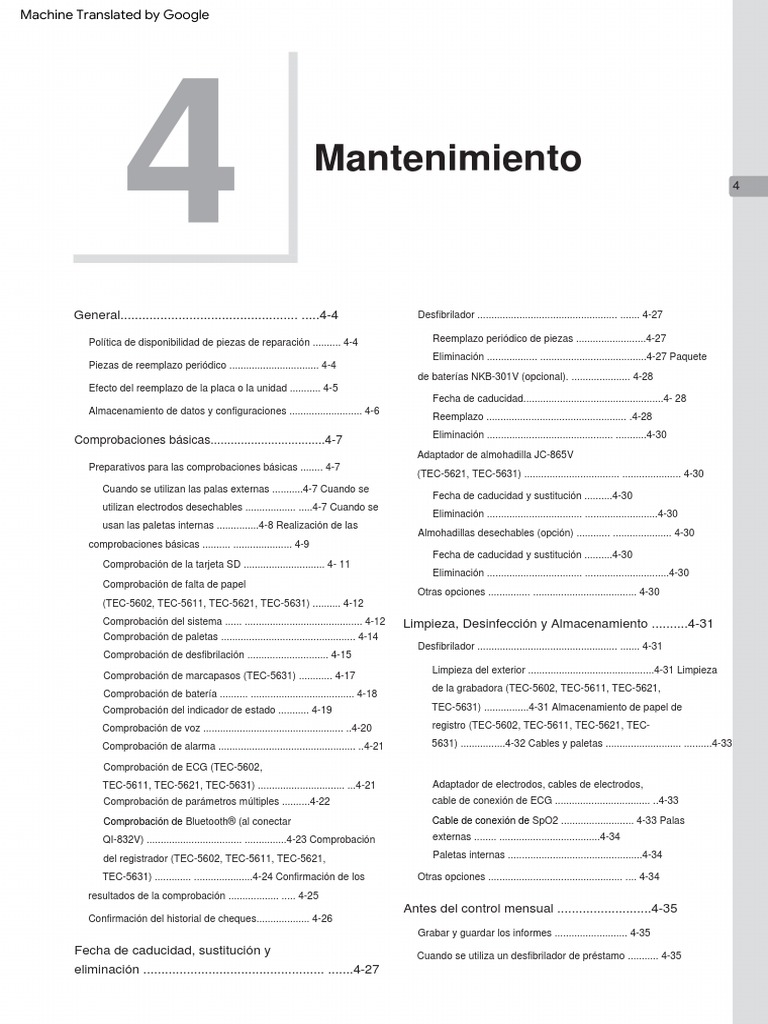 Nihon Kohden TEC5600 Defibrillator Service Manual133288 PDF