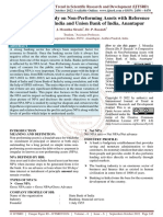 A Comparative Study On Non Performing Assets With Reference To State Bank of India and Union Bank of India, Anantapur