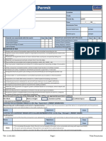 Excavation Work Permit