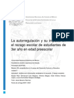 Villegas - Victoria - Ejemplo - Informe - La Autorregulación y Su Impacto en El Rezago Escolar de Estudiantes de 3er Año en Edad Preescolar