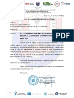 Oficio Nº140 - Solicito Movilidad para Traslado de Estudiantes y Docente de La Ie Nº42080 Simon Bolivar - M.P. Candarave
