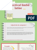 Adjectivul Limbii Latine