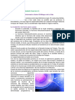 Material Académico Informativo Sobre El Milagro de La Vida: Materia: Biología Docente: Carmen Elizabeth Guerrero C