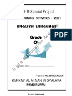 English - Grade 4 - Self-Learning Pack - 2021