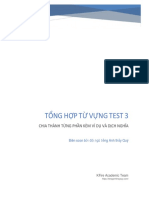 Tổng Hợp Từ Vựng Test 3