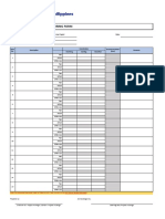 Construction Layout Monitoring Form