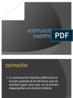 Acentuación Diacrítica