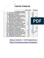 Result A Dos Finales Primer Festival de Ajedrez Luis Donaldo Colosio 23 de Julio Del 2011