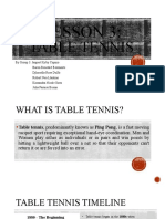 Group 3 Lesson 3 Table Tennis
