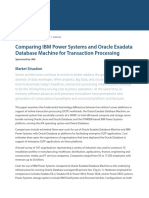 Comparing IBM Power Systems and Oracle Exadata Database Machine For Transaction Processing