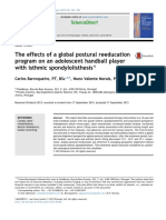 Barroqueiro2014 - The Effects of A Global Postural Reeducation Program On An Adolescent Handball Player With Isthmic Spondylolisthesis