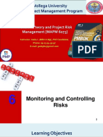 Lesson-6 - Monitoring & Controlling Risks