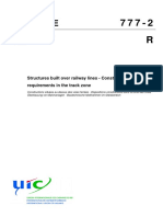 Uic 777 2r Second Edition Structures Built Over Railway Lines Construction Requi PR