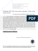 Predicting CBR Value From Index Properties of Soils Using Expert System