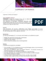 Annonce Développeur IT C# Finance - COPERNEEC
