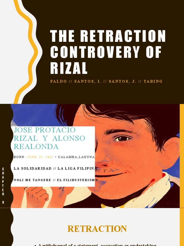 The Retraction Controversy of Rizal PDF Philippines