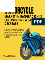 Motorcycle Industry Bangladesh Sales 2022 - As of Sep'22