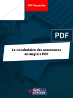 PDF de Poche Vocabulaire Anglais Assurances