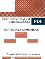 Komunikasi dalam Berwirausaha