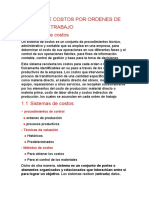 Sistema de Costos Por Ordenes de Trabajo 1.sistemas de Costos