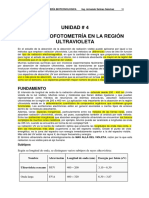 Unidad# 4 Espectroscopia Del Ultravioleta e Infrarrojo