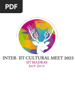 Inter-IIT Cultural Meet 5.0 Rulebook