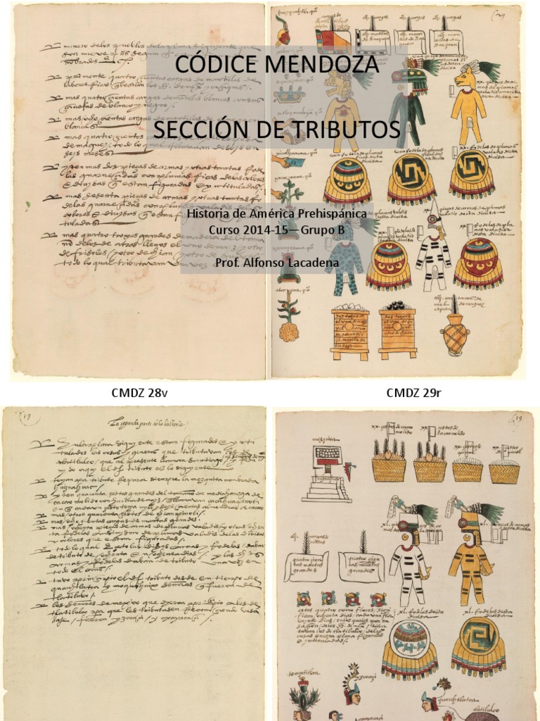 CODICE MENDOZA Sección de Tributos PDF