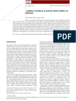 Mediating effects of negative emotions in parent-child conflict on adolescent problem behavior