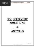 SQL Interview Qustion