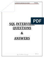 SQL Interview Qustion