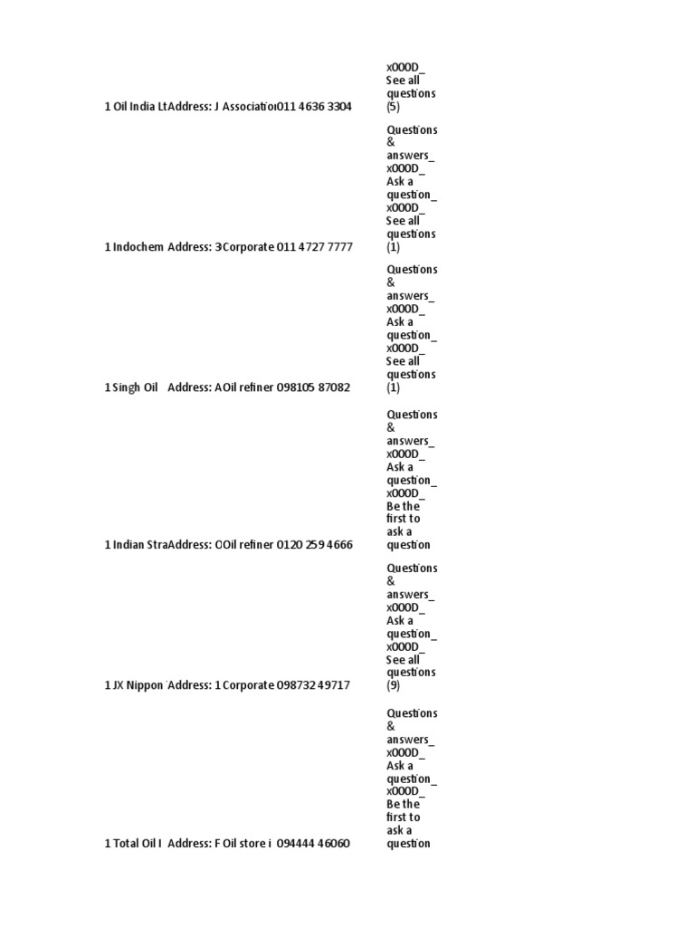 Oil NCR PDF Oil Energy Industry