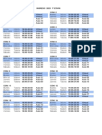 Horarios 1ra Etapa Ingreso 2023 2