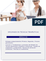 Diplomado en Técnicas Terapéuticas: Módulo 03