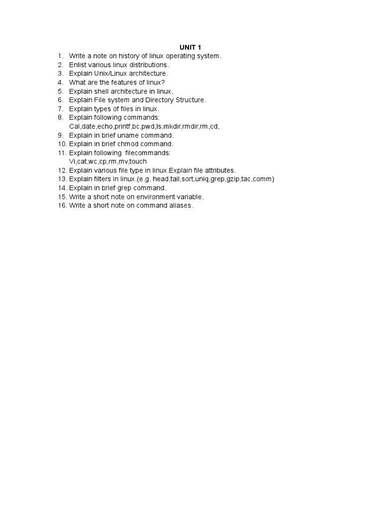 Overview of Linux Operating System | PDF | History
