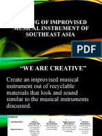Making of Improvised Musical Instrument of Southeast Asia