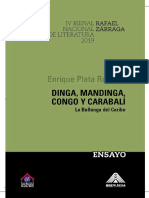 Enrique Plata Ramirez. Dinga-Mandinga-Congo-y-Carabalí