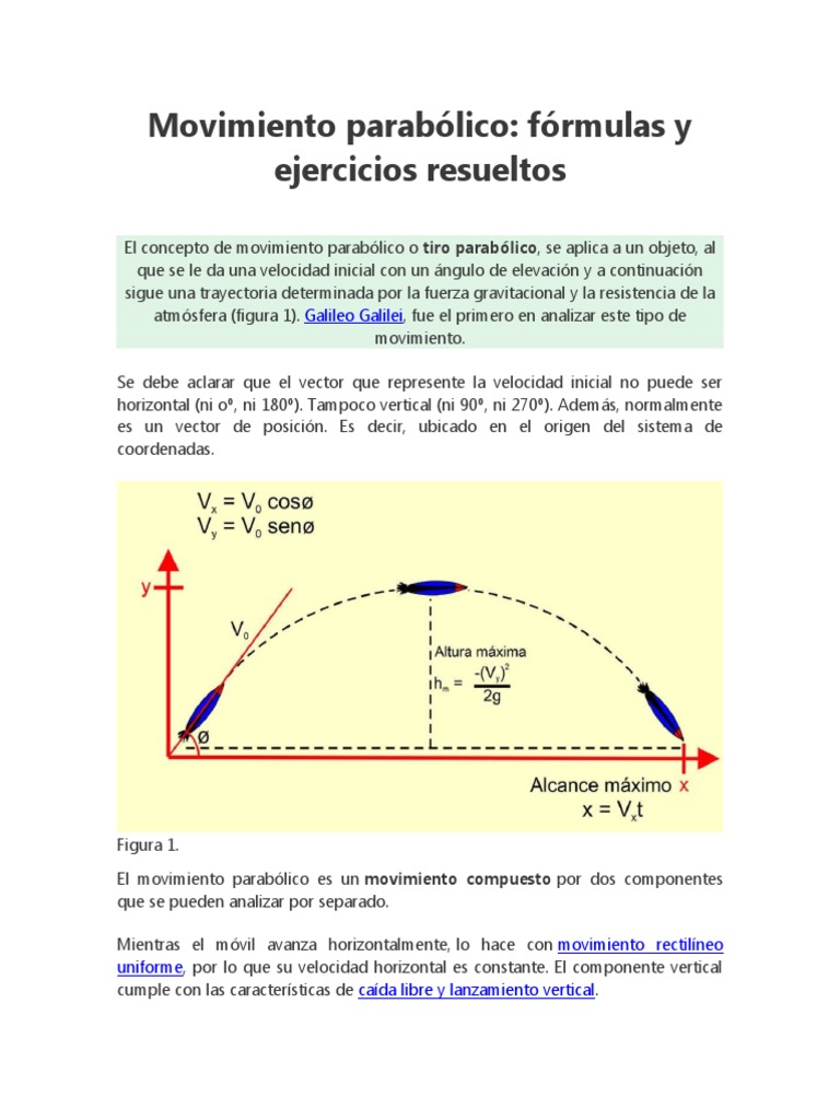 Movimiento Parabólico | PDF