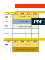 Bsat Time Table 11.11