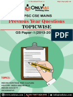 Mains PYQs GS Paper I
