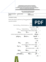 Ulangan MID Bahasa Arab Semester 1 Kelas 2
