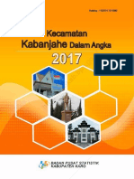 Kecamatan Kabanjahe Dalam Angka 2017