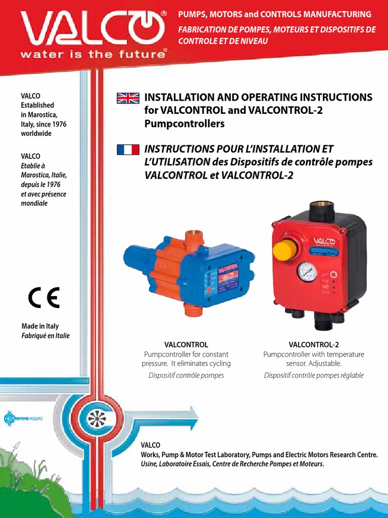 Valco Valcontrol Controls For Pumps Booster Sets 2 | PDF | Maison et ...