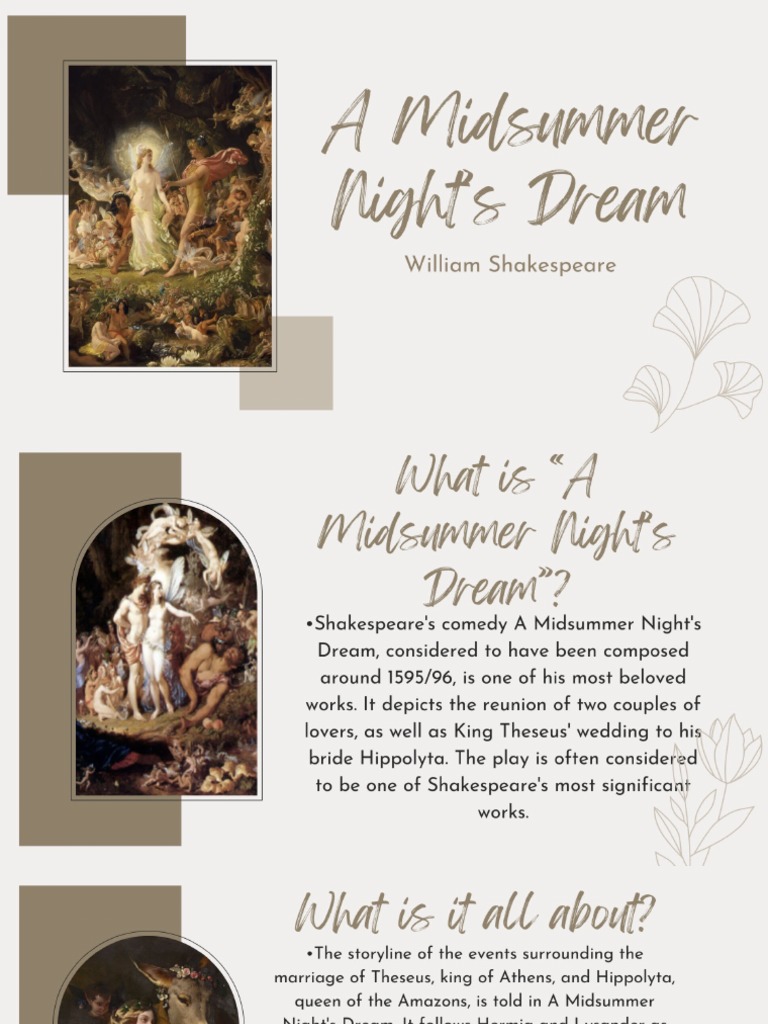 A Midsummer Night's Dream | PDF