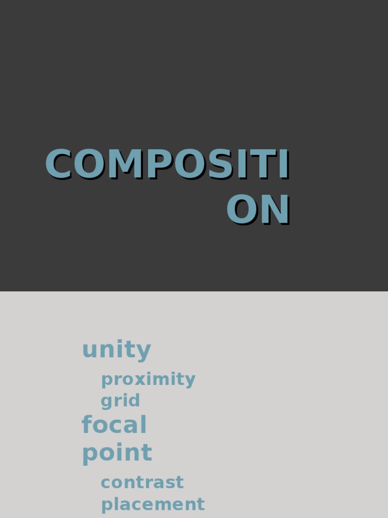 Design Principles: Unity & Balance | PDF