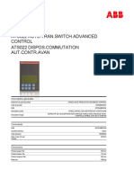 1SDA065524R1 Ats022 Auto Tran Switch Advanced Control